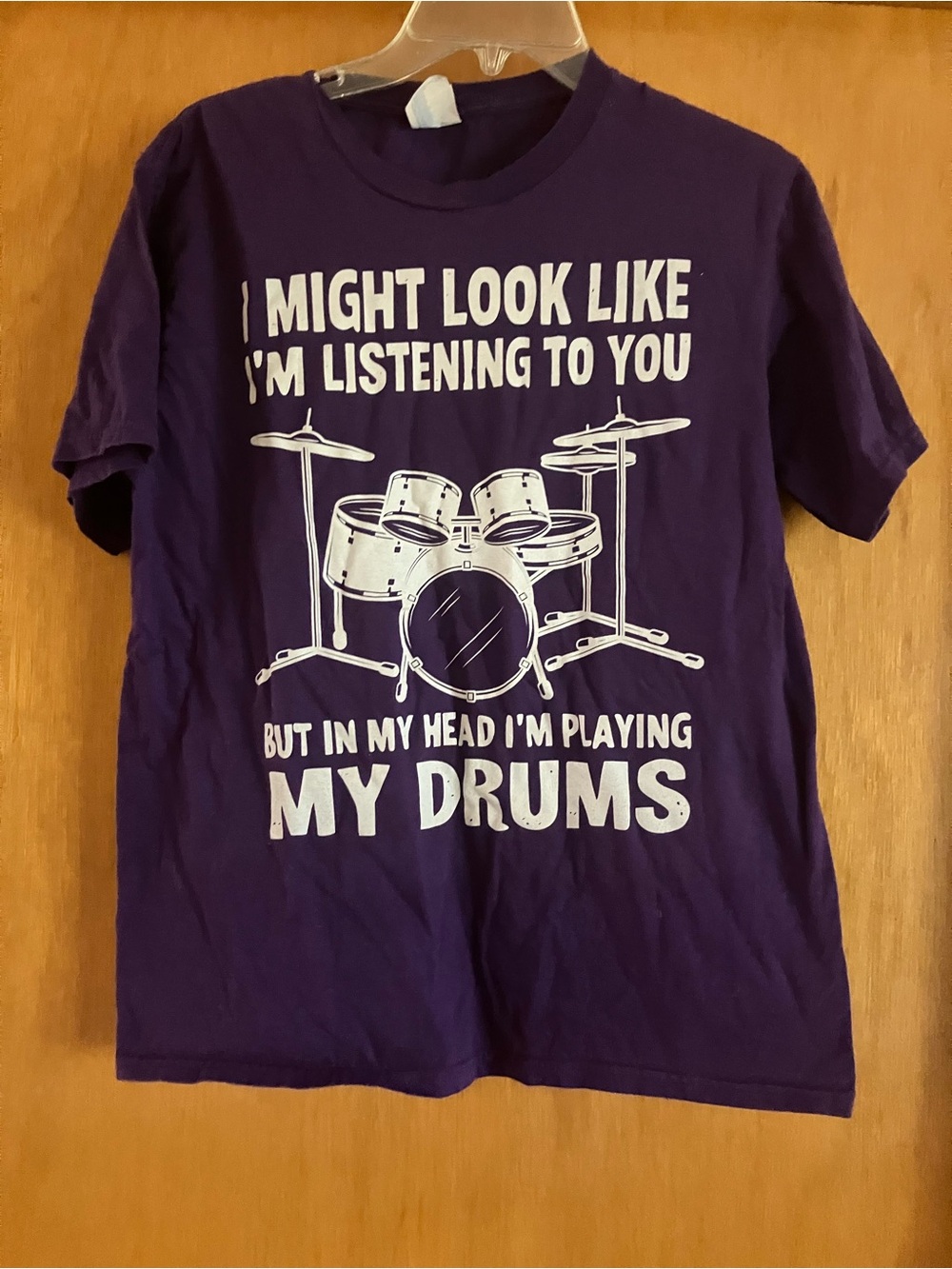 Port & Company Purple Drummer T-shirt S M